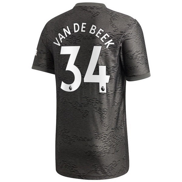 Maglia Manchester United NO.34 Van De Beek Away 20/21 Nero